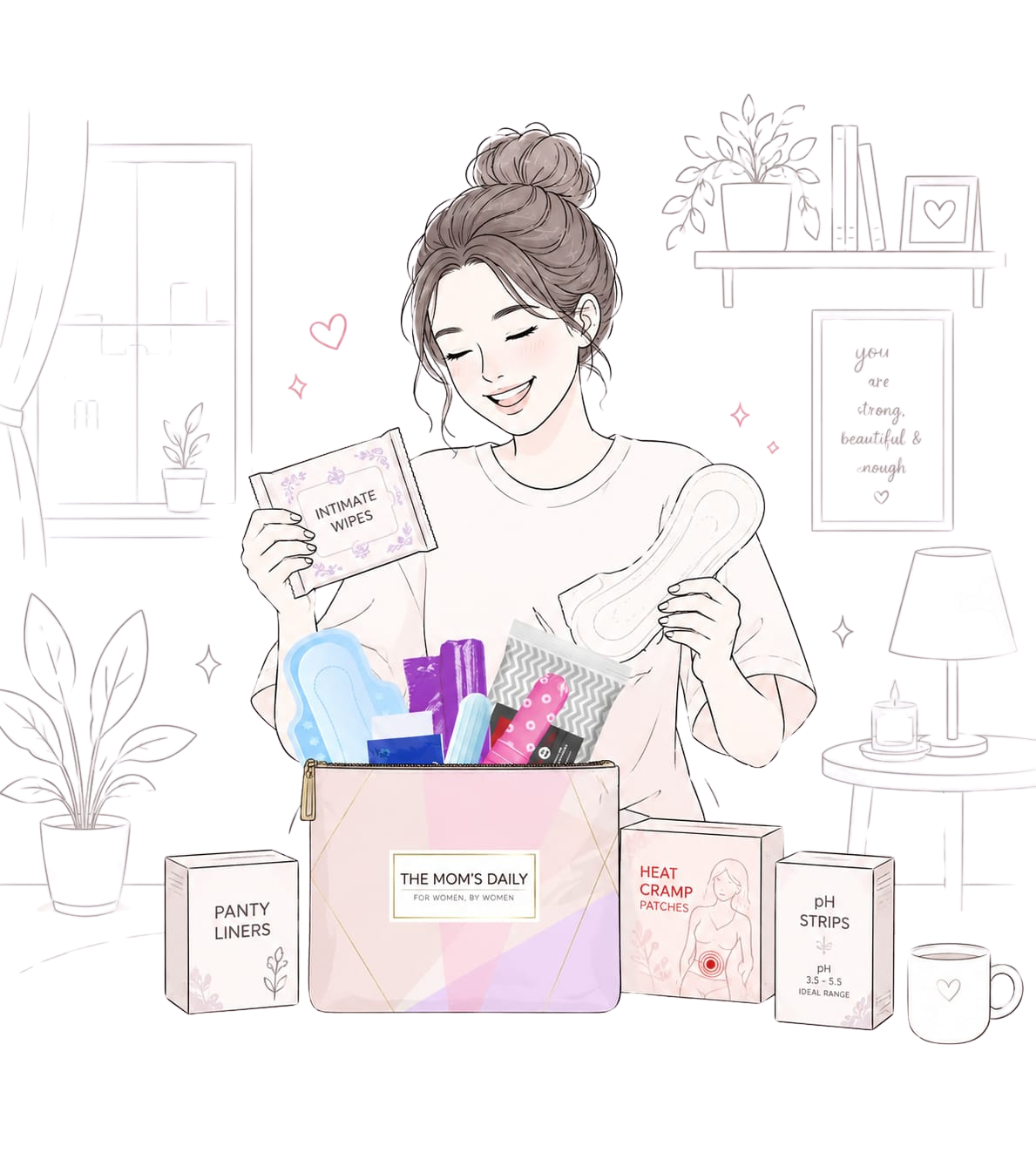 The Mom's Daily Kit Curation Illustration